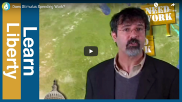 Screenshot of 'Does Stimulus Spending Work?' video