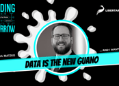 Podcast logo and photograph of host, Paul Matzko - Building Tomorrow "Data is the new guano"