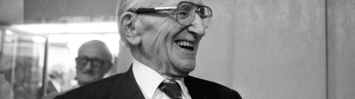 Nobel prize winning economist Professor Friedrich Hayek, 84, at a presentation ceremony at which he received the Aims of Industry organisation's first International Free Enterprise Award.